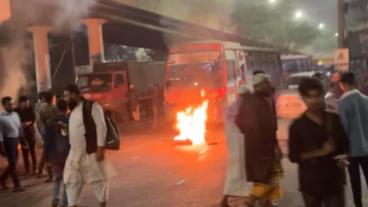 truck-drivers-block-sat-rasta-intersection-demanding-release-of-jailed-leader,-dispersed-after-1:30hrs-later